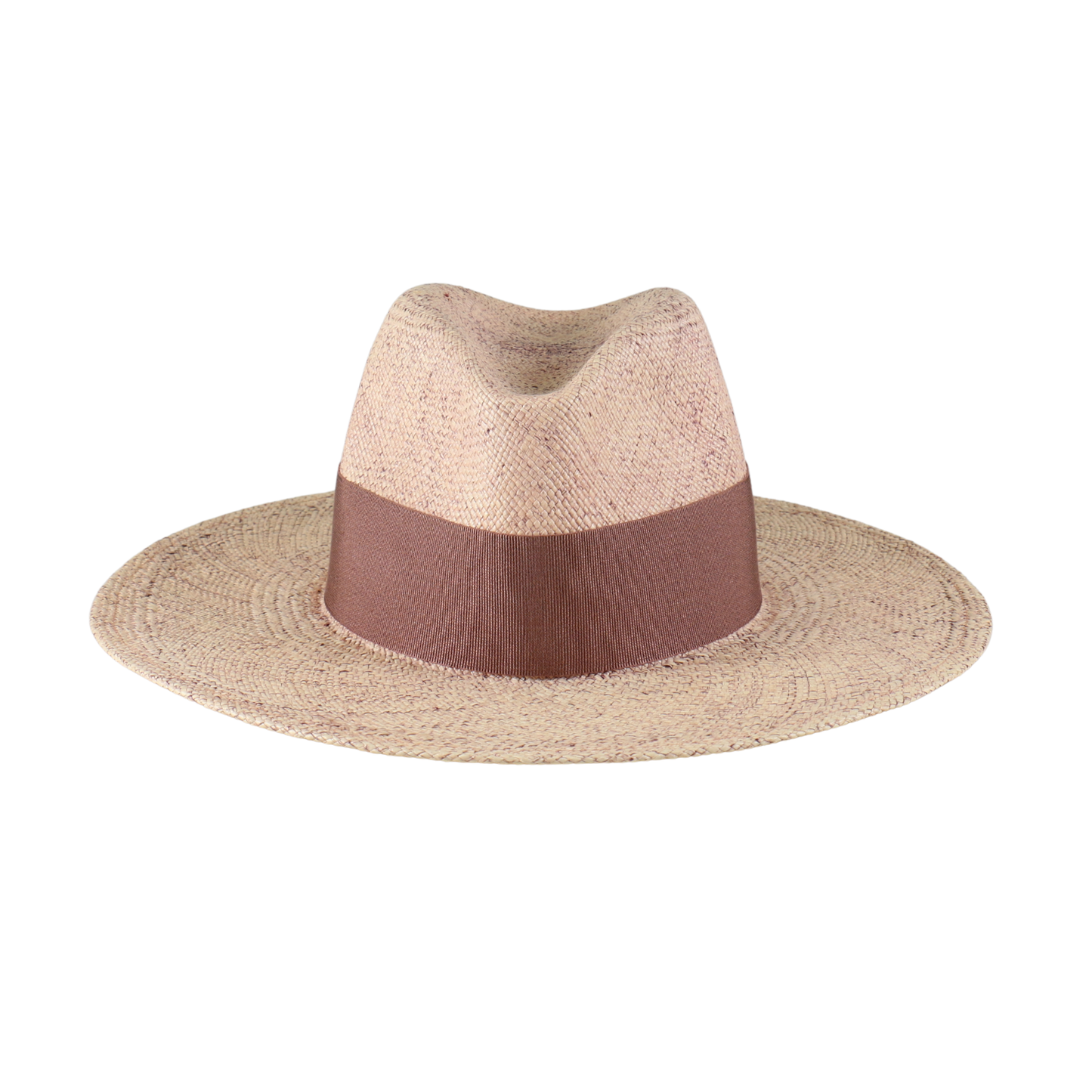 Natural Straw Fedora with Tonal Ribbon