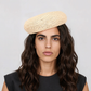 Natural Raffia Crochet Beret Hat