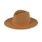 Camel Felt Fedora with Orange Cord