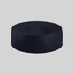 Midnight Blue Straw Pillbox Hat