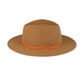Camel Felt Fedora with Orange Cord