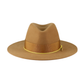 Camel Felt Fedora with Tonal Ribbon and Cord
